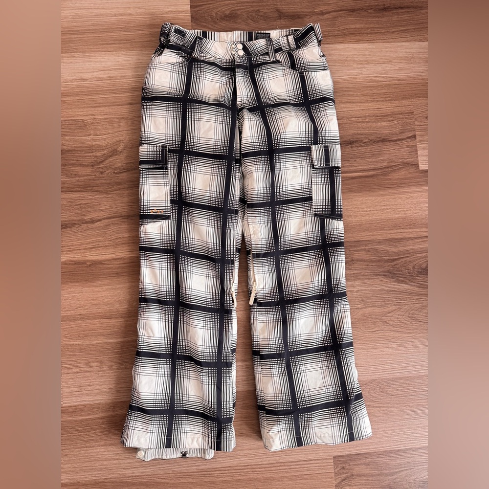 ROXY Plaid Snowboard Winter Bottoms Pants Women’s Size M